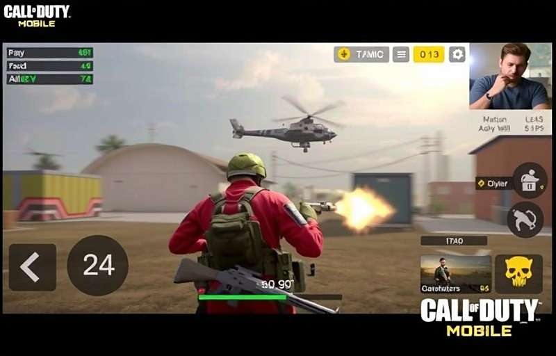 Call of Duty: Mobile - India gameplay showing a player in combat with Call of Duty: Mobile - India watermark